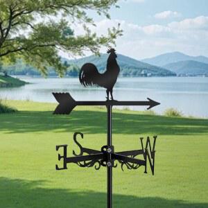 풍향계 1팩 농촌 금속 표시기 크리스마스 풍향 농장용 가정 야외