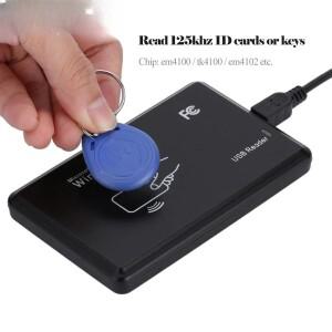 5YOA 스마트 호환 RFID 카드 리더기 125KHz 13.56MHz ID IC 듀얼 주파수 액세스 제어 암호화 프로그래머(US