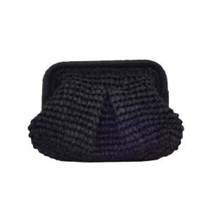 성경책커버 표지 케이스 2025년 여성용 밀짚 체인 스타일리시 대용량 클러치 해변용 가방 스트랩 단색 여름 크로스바디