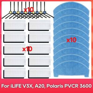 iLIFE A20 T20S V3x Polaris PVCR 3600 G2 0926W 1226 호환 사이드 브러시 필터  액세서리 키트