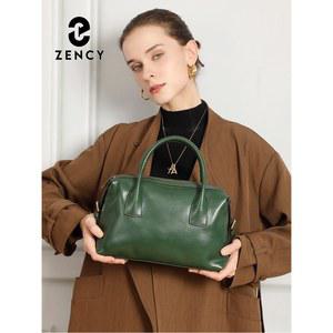 성경책커버 표지 케이스 ZENCY 패션 레트로 핸들 숄더 가방 크로스바디 통근용 가죽 보스턴 여성용