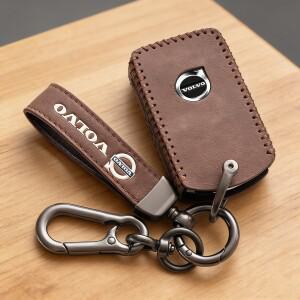 [호환품]볼보 호환 XC60 S90 V60 S60 V90 폴스타 1 2용 새 가죽 자동차 스마트 호환 리모컨 키 케이스 커버