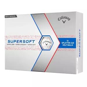 캘러웨이 골프공 필드 스윙 레슨 연습 슈퍼소프트 스플래터 레드