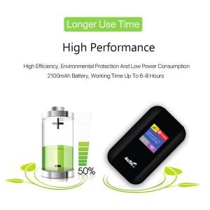 무선 광대역 150Mbps MiFi 모뎀 라우터 2100mAh SIM 카드 슬롯이 있는 야외 여행용 모바일 스팟(광범위 커