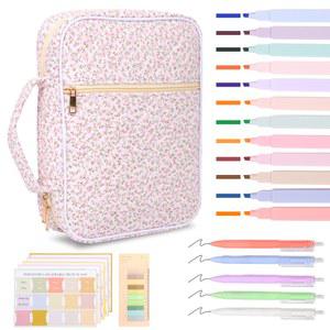 성경책커버 표지 케이스 커버 휴대용 키트 손잡이가 가방 보관 다용도 여행 공부용 학습용품