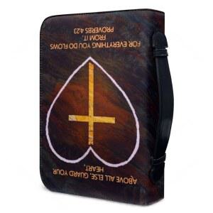 성경책커버 표지 케이스 여성용 가죽 지퍼형 커버 학습용 보관함 구절