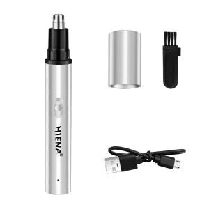 하이에나 남성용 충전식 전기 코털 트리머, USB 충전 무통증 귀&코털 제거기, 휴대용 그루밍 도구