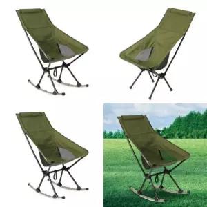 2WAY 릴랙스 스윙 캠핑의자 카키 차박 야외용의자