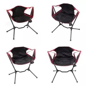 접이식 스윙 캠핑의자 블랙 캠핑릴렉스체어 접이식야외의자