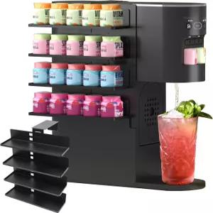 갈증 탄산 기계용 레오튜브 맛 포드 보관함 4단 정리함 20 물방울 보관 공간 절약 및 접근 용이성 소다