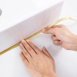 거실 반짝이 타일줄눈 골드 벽면 4MM 자동 타일줄눈매직라인 셀프줄눈 그레이 세트