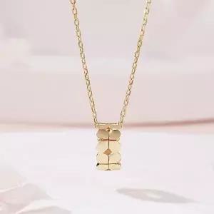 [신세계라이브쇼핑][비앤비골드] 14K 립스 플라워 링 펜던트 체인 목걸이 MNN42494