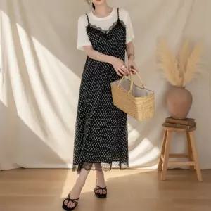 여성용 레이어드 뷔스티에 원피스 나들이용