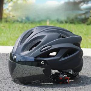 도리팝 라이딩 산악 자전거 헬멧 고글 일체형 남녀 스포츠 사이클링 장비 자전거공구