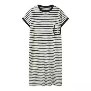 [하프클럽/르샵]마린 배색 데일리 롱 원피스 (DQ2OW014A)