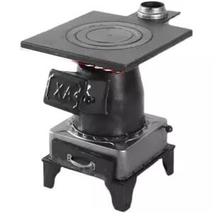 소형 주물난로 주철 난방 미니 실내 레트로 장작 펠렛