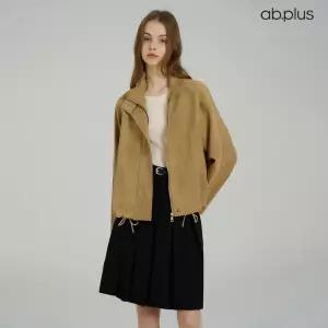 [ab.plus/신상] 하이넥 스웨이드 하프 자켓 (LSA5MJ37A)