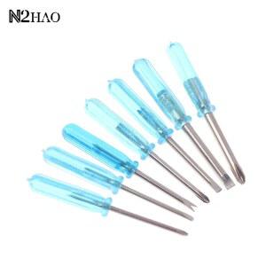 10개 미니 필립스 드라이버 세트 십자/평면 헤드 정밀 수리 도구 장난감 및 전자기기용 손 운동용