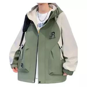 남자 자켓 점퍼 후드 주머니 4XL 포켓 빅사이즈 옆 가을 오버핏 집업 통 큰 배색 재킷