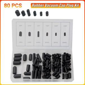 80개 고무 진공 캡 플러그 키트 다양한 호스 엔드 캡 현대 호환적인 고 와이어 액세서리
