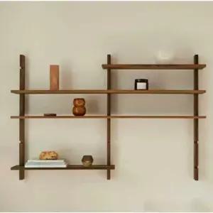 원목 벽걸이 선반 모듈 책장 비초에 벽선반 우드