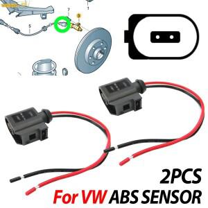 폭스바겐 호환 캐디 EOS 골프 제타 멀티밴 파사트 CC 샤란 티구안 투란 T5 ABS 센서 커넥터 수리용 2핀 배