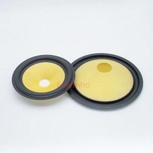 스피커 우퍼 섬유 콘 고무 서라운드 수리 키트 홈 시어터 스튜디오 DIY 녹음 시스템용 호환 노란색 색상 6.