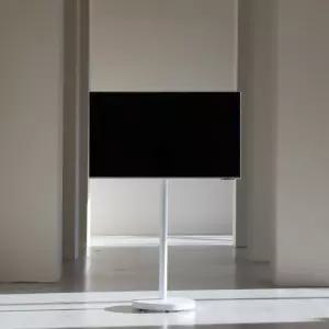 나무궁 이동식 이동형스탠드 거치대 삼성 M5 M7 LG 룸앤티비 모니터호환 TV스탠드 27인치 32인치 룸앤 전용100베사 화이트 롱바디