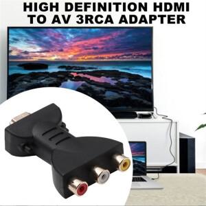 HDMI to 3RCA 빨간색 노란색 흰색 연꽃 머리 변환기 AV 어댑터
