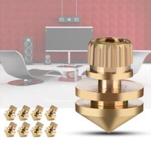 구리 스파이크가  스피커 절연 패드 스튜디오 모니터 분리용 호환 방진 매트 스탠드 베이스