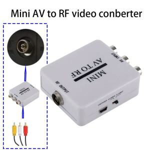 미니 RCA AV CVSB to RF 비디오 어댑터 컨버터 HD 박스 67.25/61.25MHz 스케일러 TV 스위처