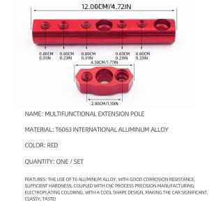 바이크 오토바이 스쿠터 ATV용 호환 범용 호환 미러 마운트 확장 브래킷 휴대폰 거치대 스포트라이트 지원
