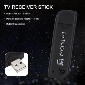 디지털 TV 스틱 동글 DVB-T+FM+DAB 0012 안테나 수신기 가정용 호환 미니 USB2.0 무선 라디오 간편한 즐거