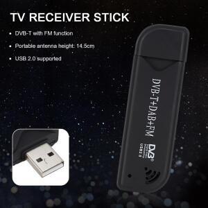 디지털 TV 스틱 미니 USB2.0 무선 라디오 동글 DVB-T+FM+DAB 0012 가정용 호환 안테나 수신기 간편하게 즐