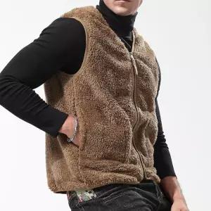 남성 후리스 조끼 빅사이즈 리버시블 융털 본딩 경량