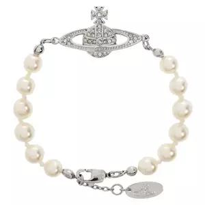 [비비안웨스트우드]26SS 펄 미니 바스 릴리프 브레이슬릿 실버 61030001 02P131 P131