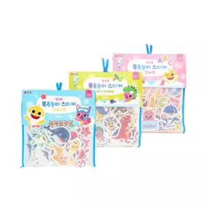 핑크퐁 목욕놀이 붙였다뗐다 욕조타일 스티커 3살 돌아기 1살 EQ 영유아 베이비 3세 5살
