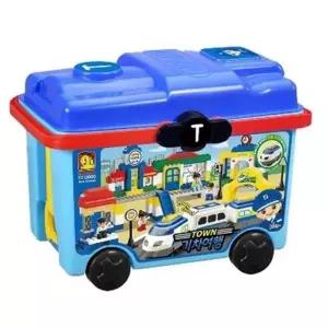 옥스포드 자동차놀이 전동기차 레일 블럭 상상력 선물 4세 아이들 모양만들기 유아 4살