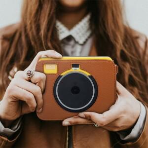 [호환품]휴대용 보호 커버 PU 가죽 인스턴트 카메라 케이스 코닥 미니 샷 3 레트로 복고풍 엔틱 C300R용 충