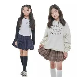 [러브비쥬엔젤]주니어 여아 속바지있는 체크 스커트 917호 가을