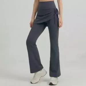 [옷자락]여성 부츠컷 스커트 레깅스 힙커버 요가 필라테스 바지