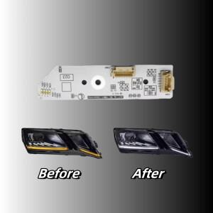 폭스바겐 스코다 옥타비아 주간 주행등 2018 2019 2022 자동차 칩 밸러스트 칩 엔젤 아이 라이트 가이드 플