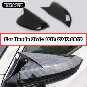 혼다 호환 시빅 10세대 - 자동차 백미러 카우혼 하우징 쉘 리어 호환뷰 장식 커버