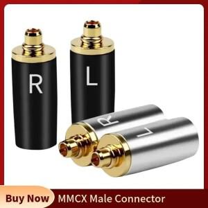 Hifi MMCX 플러그 수 이어폰 커넥터 오디오 잭 UE900 SE535 SE215 SE846 W10 DIY 헤드폰 가전 제품