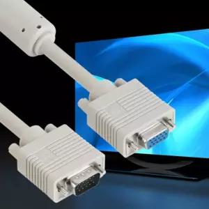 모니터 연장 케이블 1m 컴퓨터RGB케이블 VGA커넥터 PCRGB케이블 모니터VGA케이블 VGA케이블