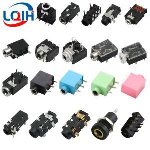 오디오 비디오 헤드폰 잭 암 듀얼 채널 스테레오 소켓 솔더 패널 마운트 PJ-320 PJ-391 3.5mm