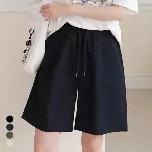 [올리비에스클로젯] [55-66]포켓 배색 포인트 밴딩 하프팬츠_O2604PT051B