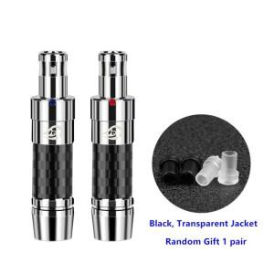 오디오 커넥터 HD800 D1000 Hifi 헤드폰 핀 탄소 섬유 로듐 도금 이어폰 납땜 플러그