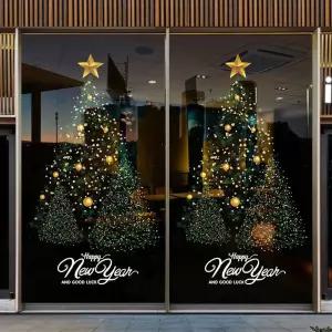 크리스마스 트리 창문스티커 정전기스티커 유리창 정전기