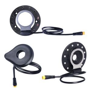 방수 전기 자전거 페달 보조 센서 전자 더블 홀 12 자석 왼쪽/오른쪽 PAS 시스템 DIY eBike 수정 부품